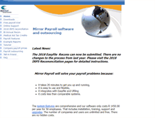 Tablet Screenshot of mirrorpayroll.com